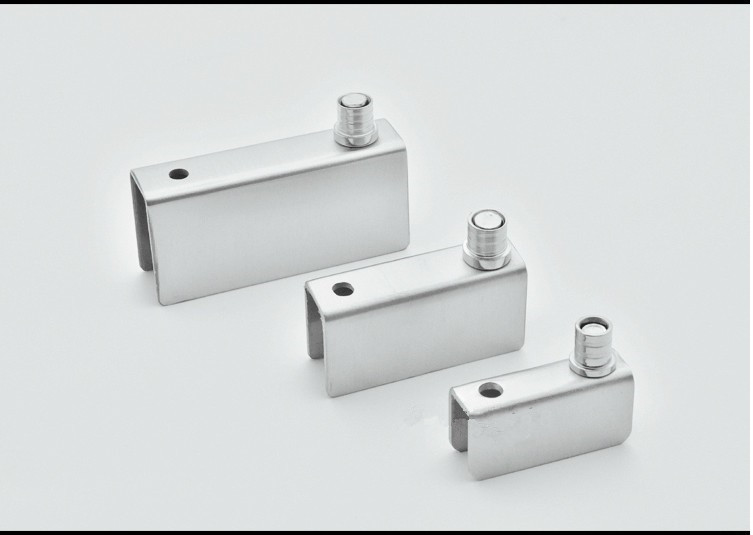 橱柜展示柜门上下夹轴玻璃门轴不锈钢玻璃上下合页柜子门轴小转轴