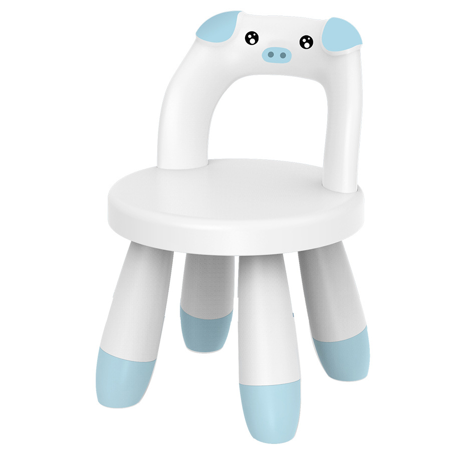 creative rabbit children‘s backrest low stool home toddler shoes changing stool learning reading plastic small bench