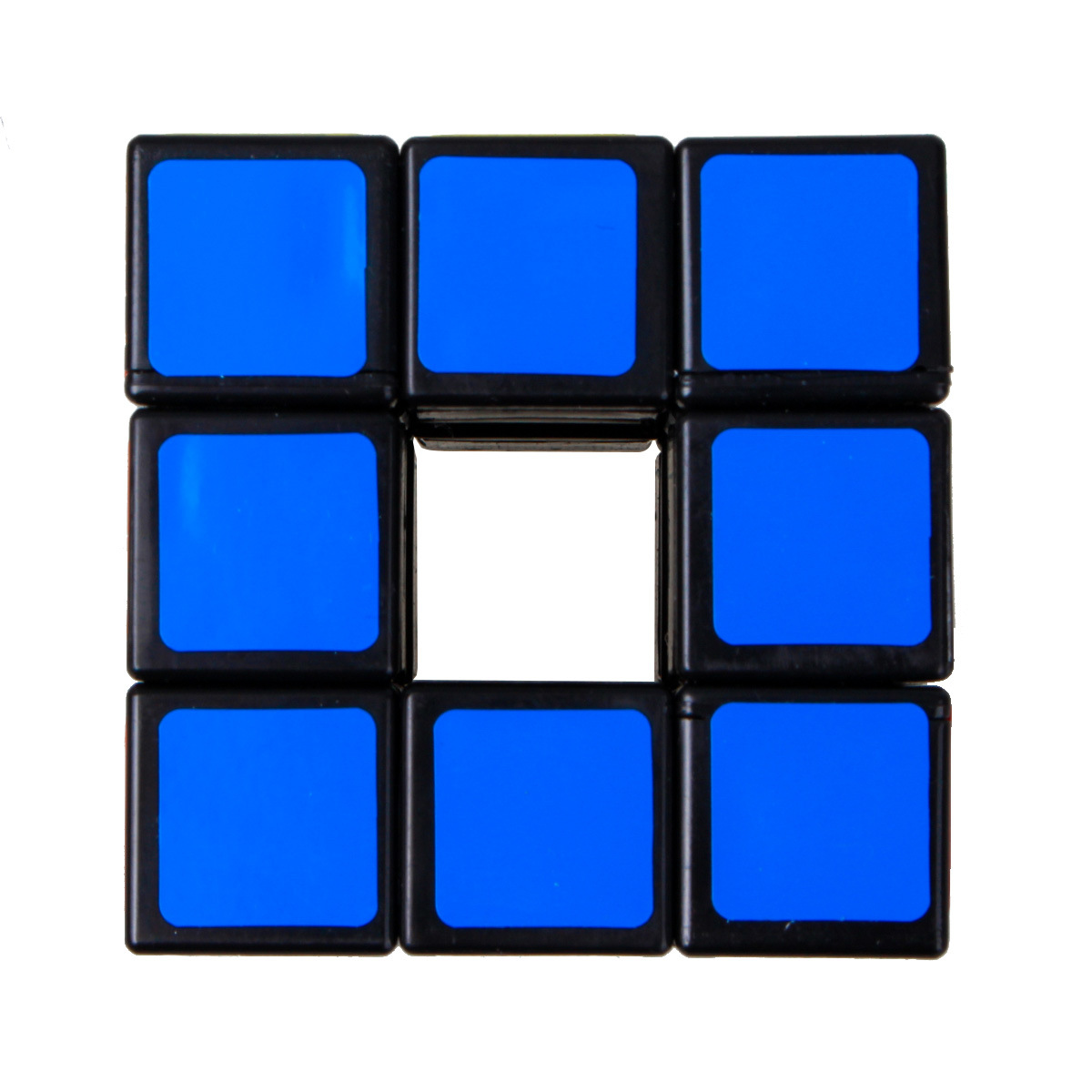蓝蓝三阶空心魔方黑色 3阶空心魔方 异形3阶魔方 益智玩具批发