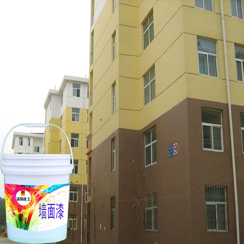 厂家直销新城镇外墙防水乳胶漆建筑工程外墙漆别墅彩色墙面涂料