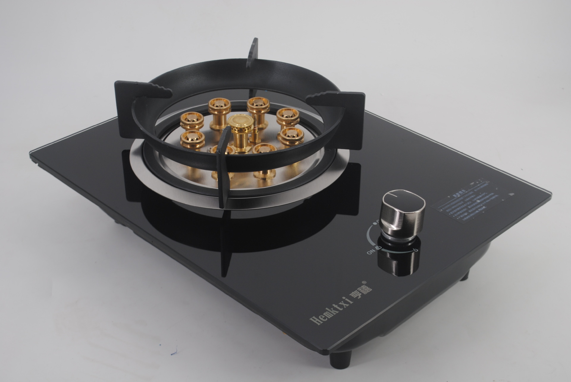 厂家丫丫好太太九头九腔猛火嵌入式钢化玻璃家用液化气天燃气单灶