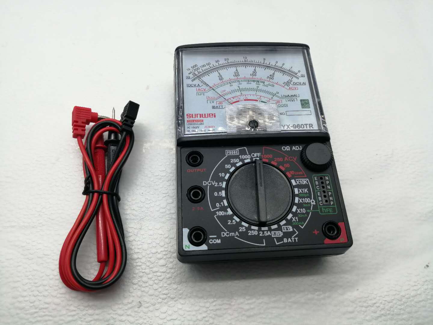 日本游丝指针式万用表yx960tr高精度机械表电工教学20kv表头