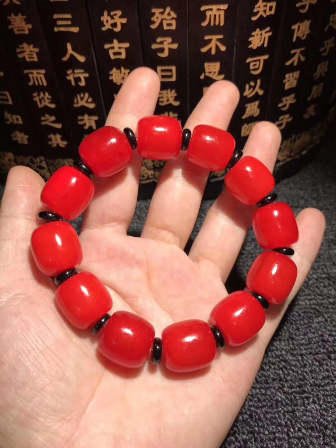 厂家直销 高仿象皮20m手串手链佛珠男女108颗手链文玩饰品工艺品