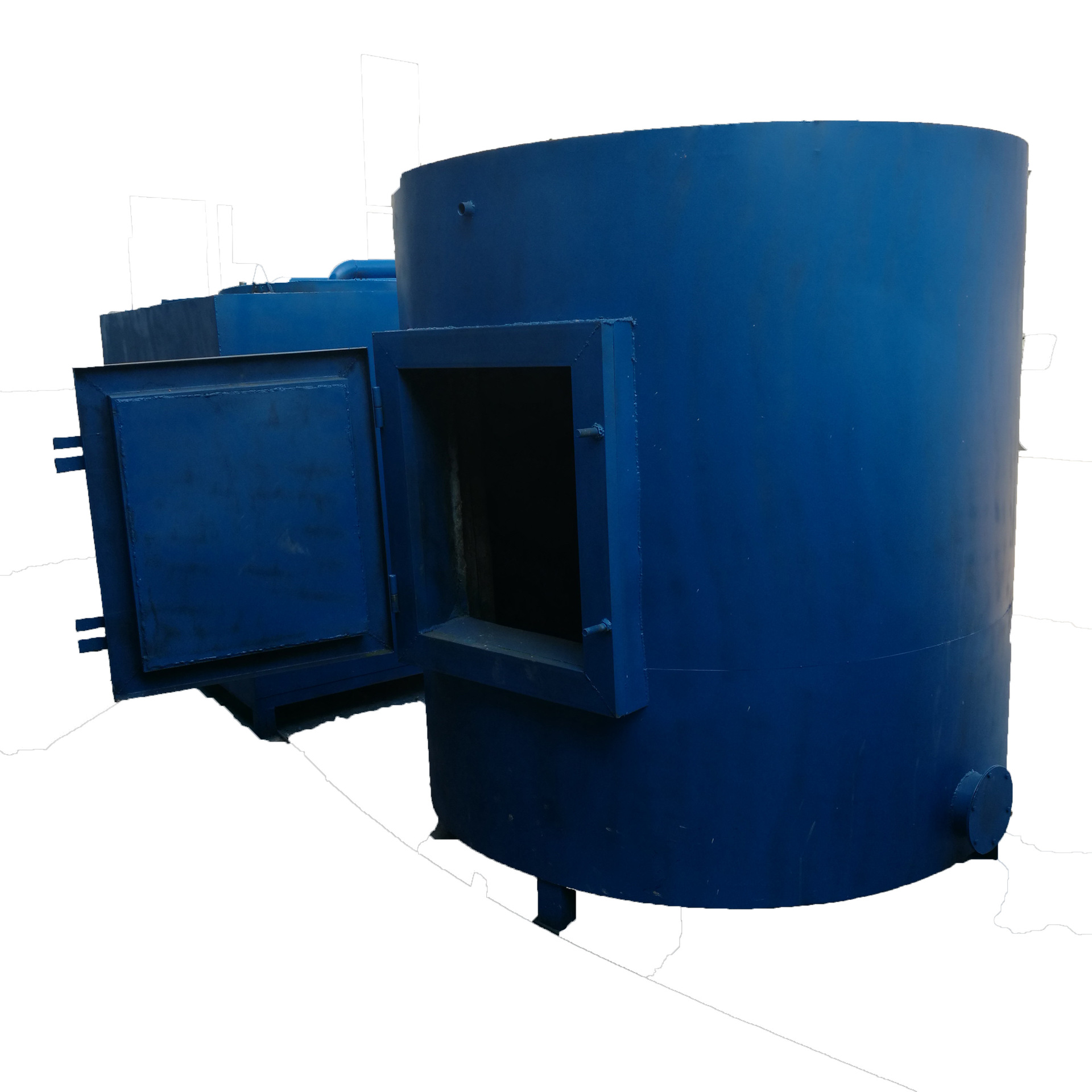 郑州吊装炭化炉方形锯末自燃式炭化炉机制木炭炉