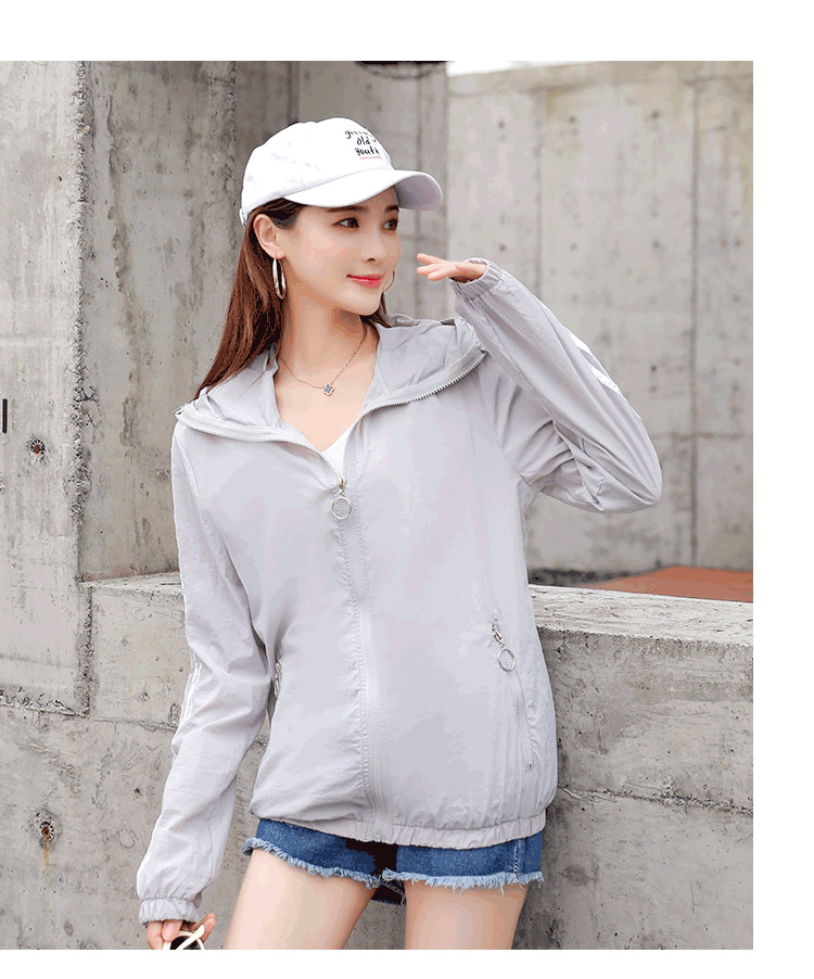 沙滩服薄款透气外套厂家批发2019夏季新款短款款防晒衣女防紫外线