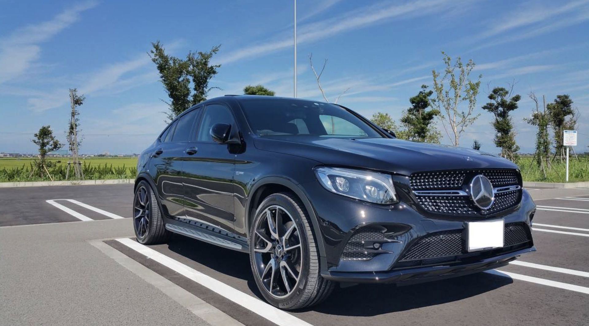 改装amg中网适用于奔驰glc满天星gla前格栅gt款竖条x253新x156