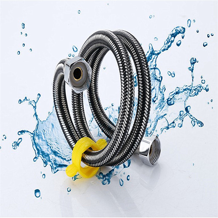 304不锈钢马桶编织软管冷热高压防爆进水管软连接热水器上水管4分