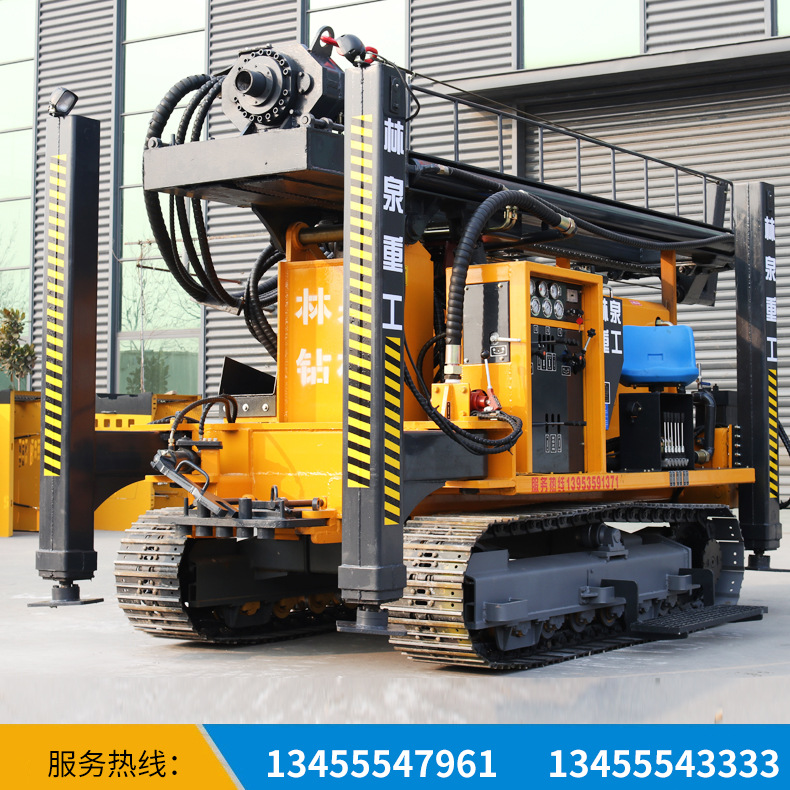 山东林泉供货水井钻机大型液压履带式钻车履带式水井钻机量大质优