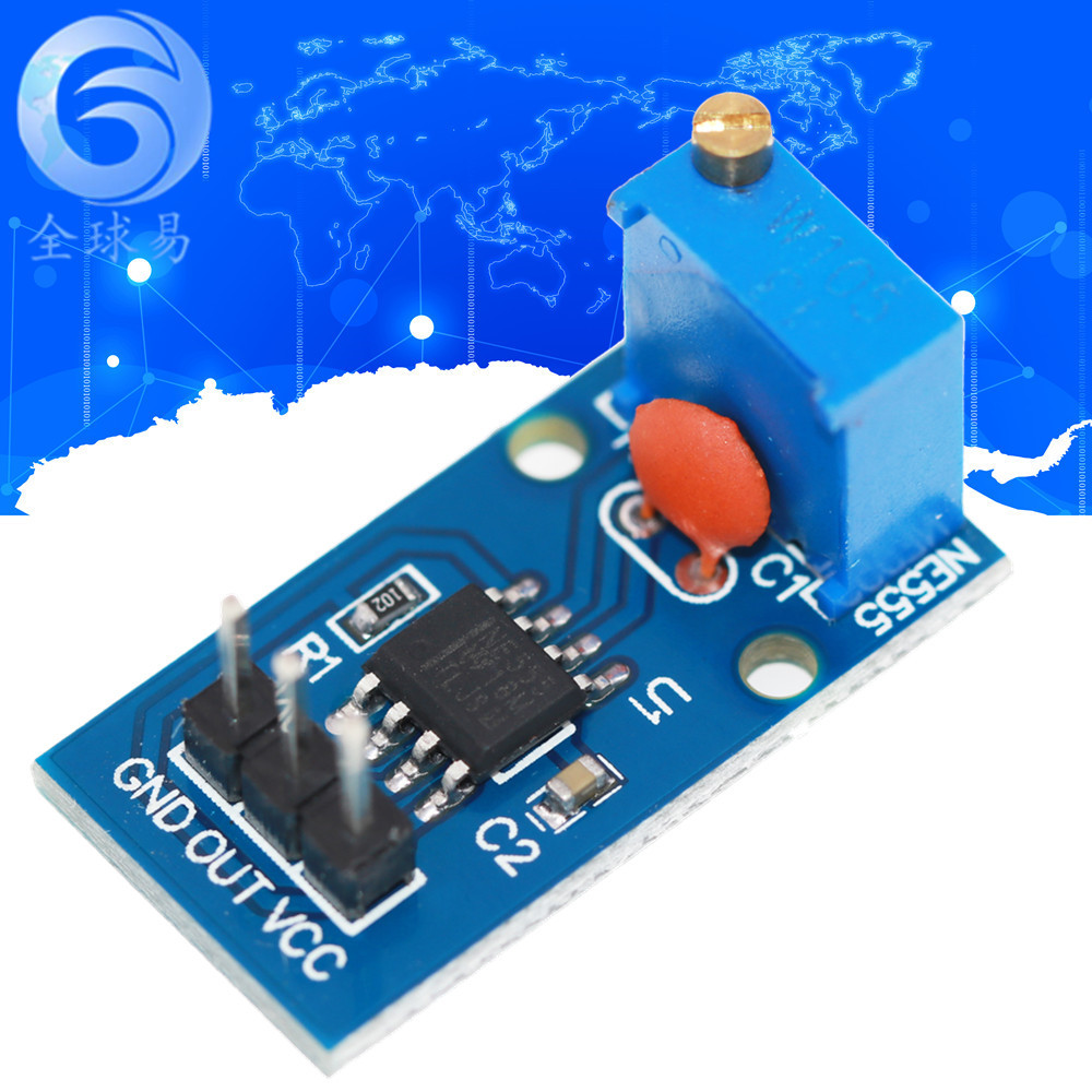 ne555 频率可调 脉冲发生器模块 ne555 频率可调