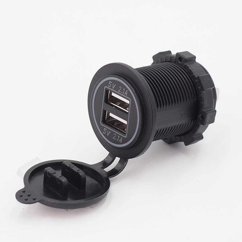 亚马逊高品质rv房车usb插座qc智能快充汽车改装点烟器厂家直销