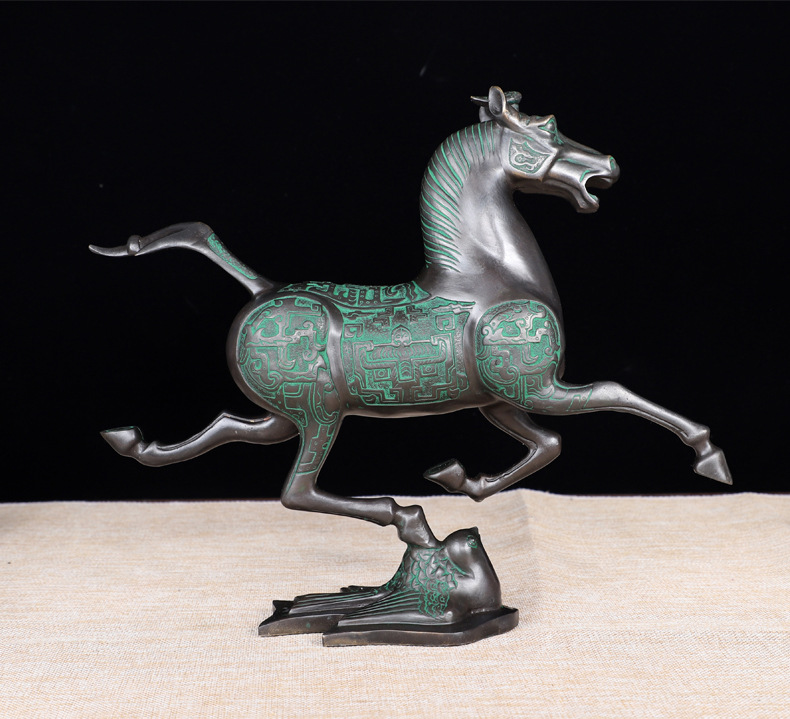 纯铜马踏飞燕家居装饰品礼品摆设 工艺品青铜马踏飞燕商务礼品