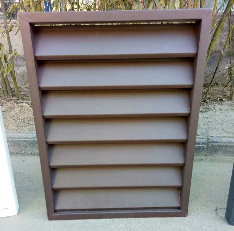 批发锌合金百叶窗铝合金百叶窗电动百叶窗可定制叶片防雨通风