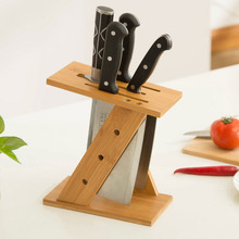 楠竹木刀架厨房用品菜刀架刀座收纳刀具架子组装多功能置物架