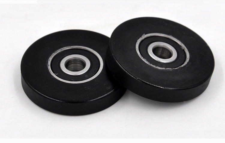 黑色包胶轴承 高硬度 耐磨不脱胶 深沟球轴承 厂家专业聚氨酯包胶