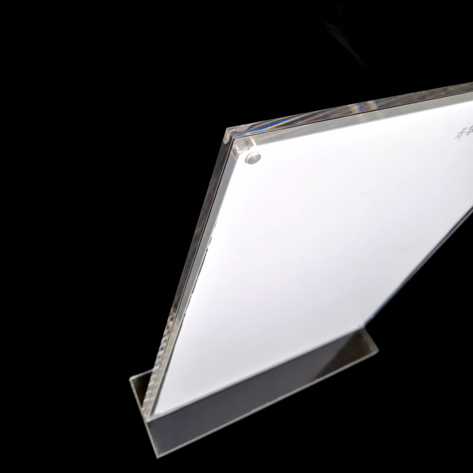 工厂定制t形酒水价格牌 透明桌面台牌 广告磁吸亚克力台卡定做