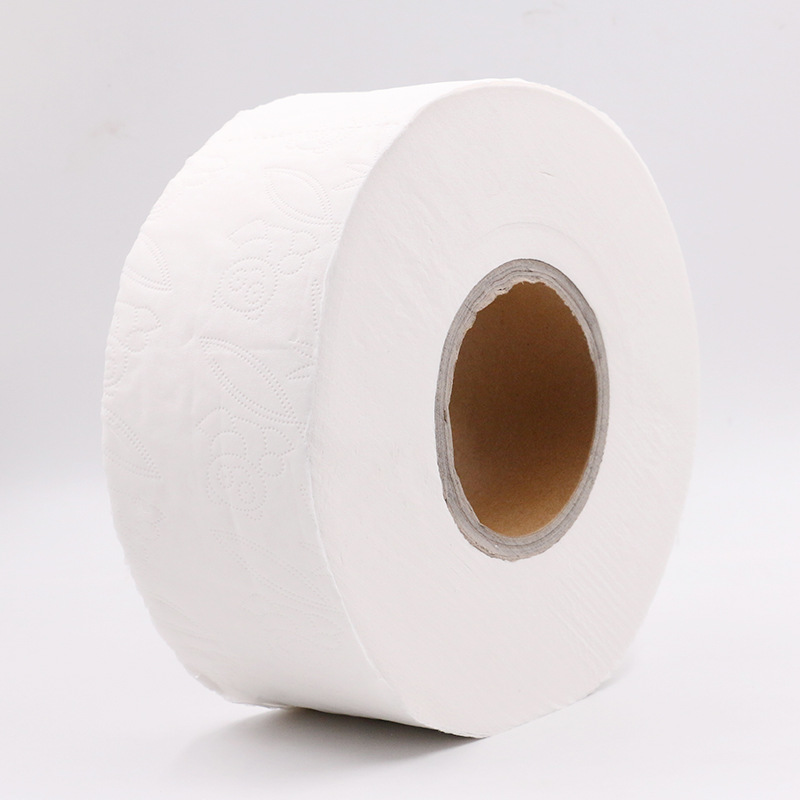 Zhenbao Large Toilet Paper Roll Hotel Business Fourth Floor Web 12 Rolls Toilet Large Plate Roll Paper in Stock Wholesale