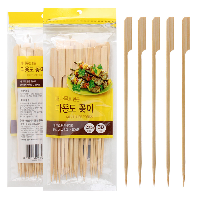 Donut Fryer Bamboo Stick 30 PCs Daily Necessities Department Store Wholesale Hot Pot BBQ Skewers Bamboo Stick Korean Style Skewer