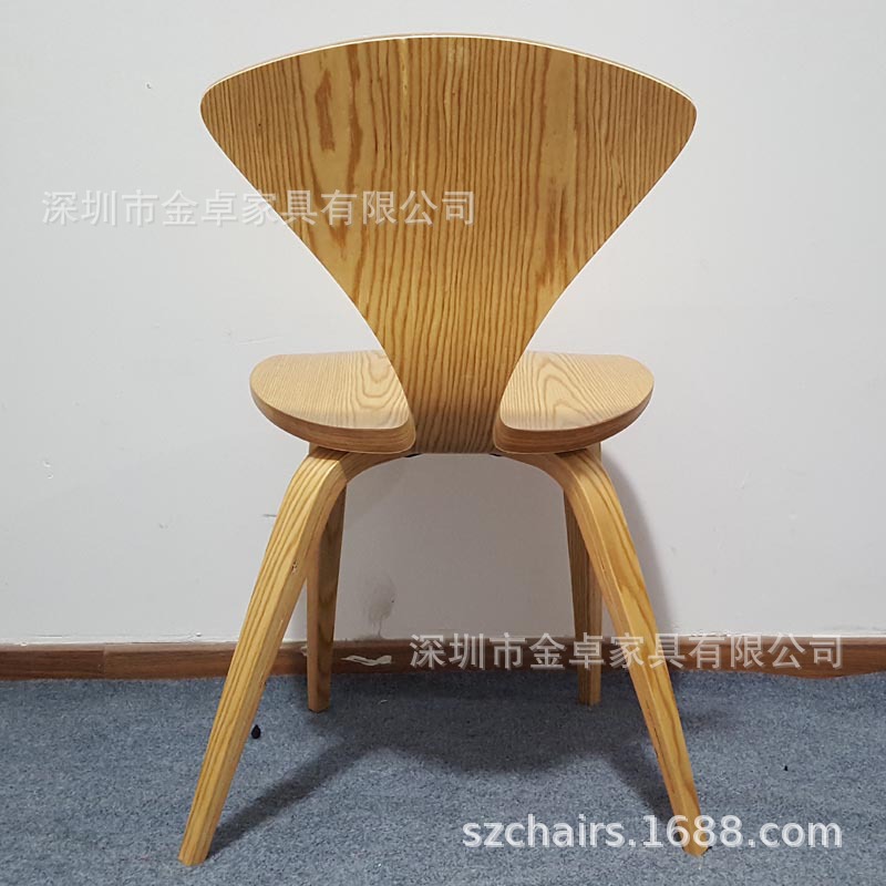 【d-161】深圳金卓家具供应小蛮腰曲木椅 全实木弯板椅高档曲木椅