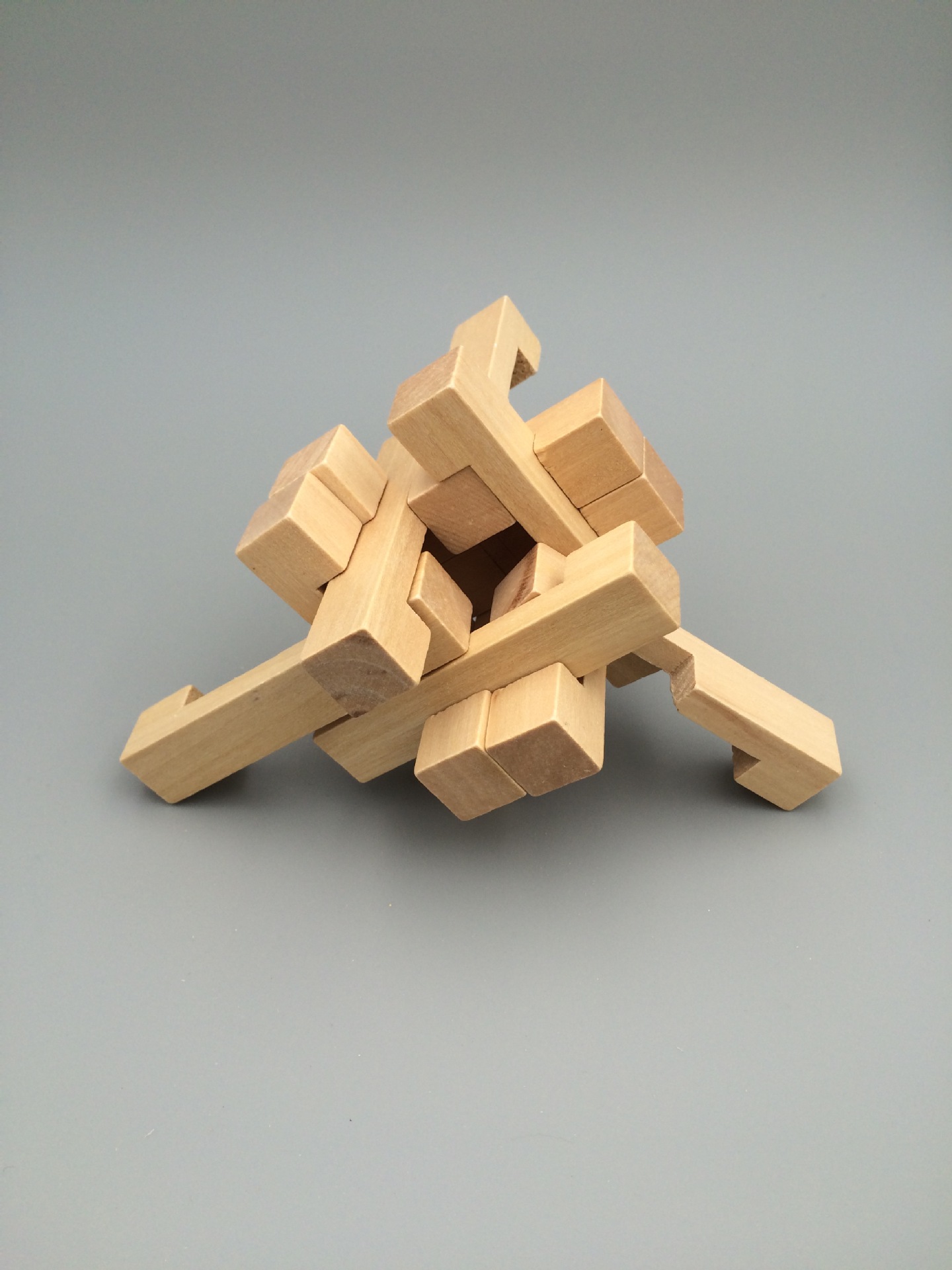 榉木取宝 木质孔明锁儿童益智启蒙拼装亲子游戏玩具积木 鲁班锁