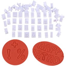 翻糖蛋糕烘焙模具字母数字塑料饼干模具符号翻糖蛋糕装饰印花模