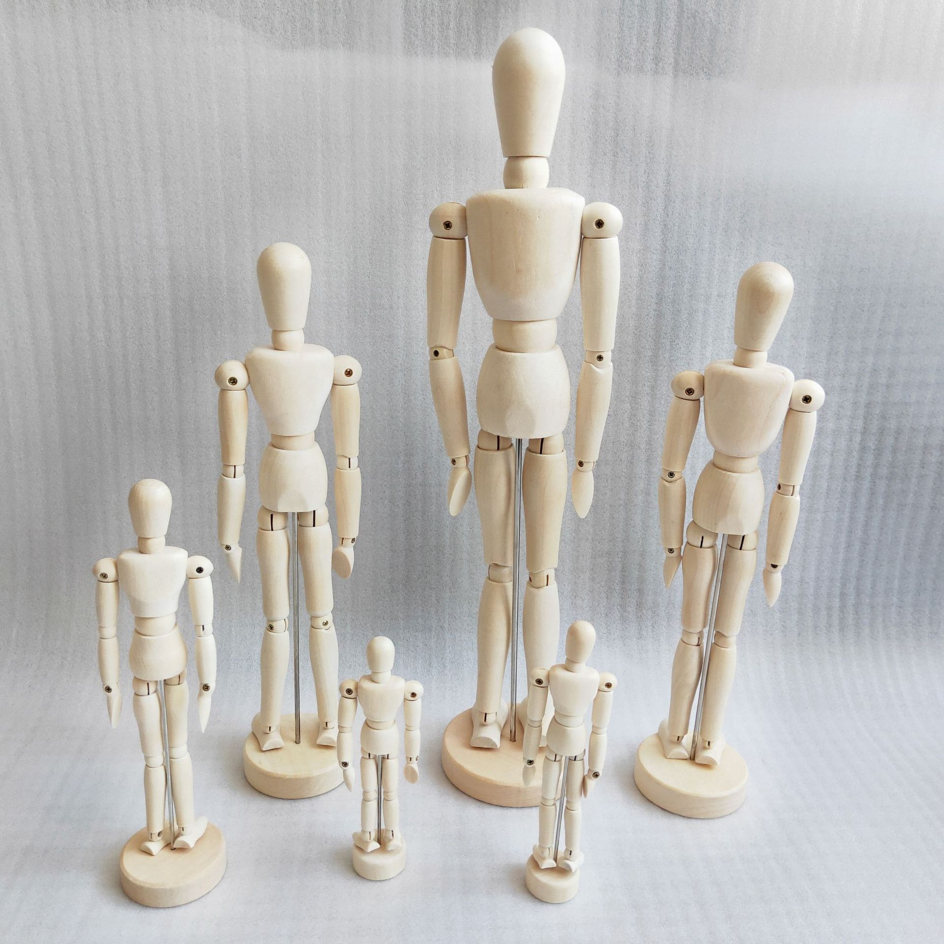 关节人木头人偶 上蜡木人