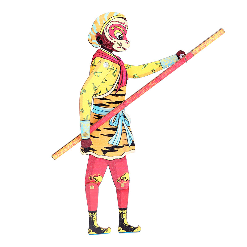 西游记孙悟空皮影 齐天大圣皮影戏偶 旅游纪念品皮影玩具工艺品