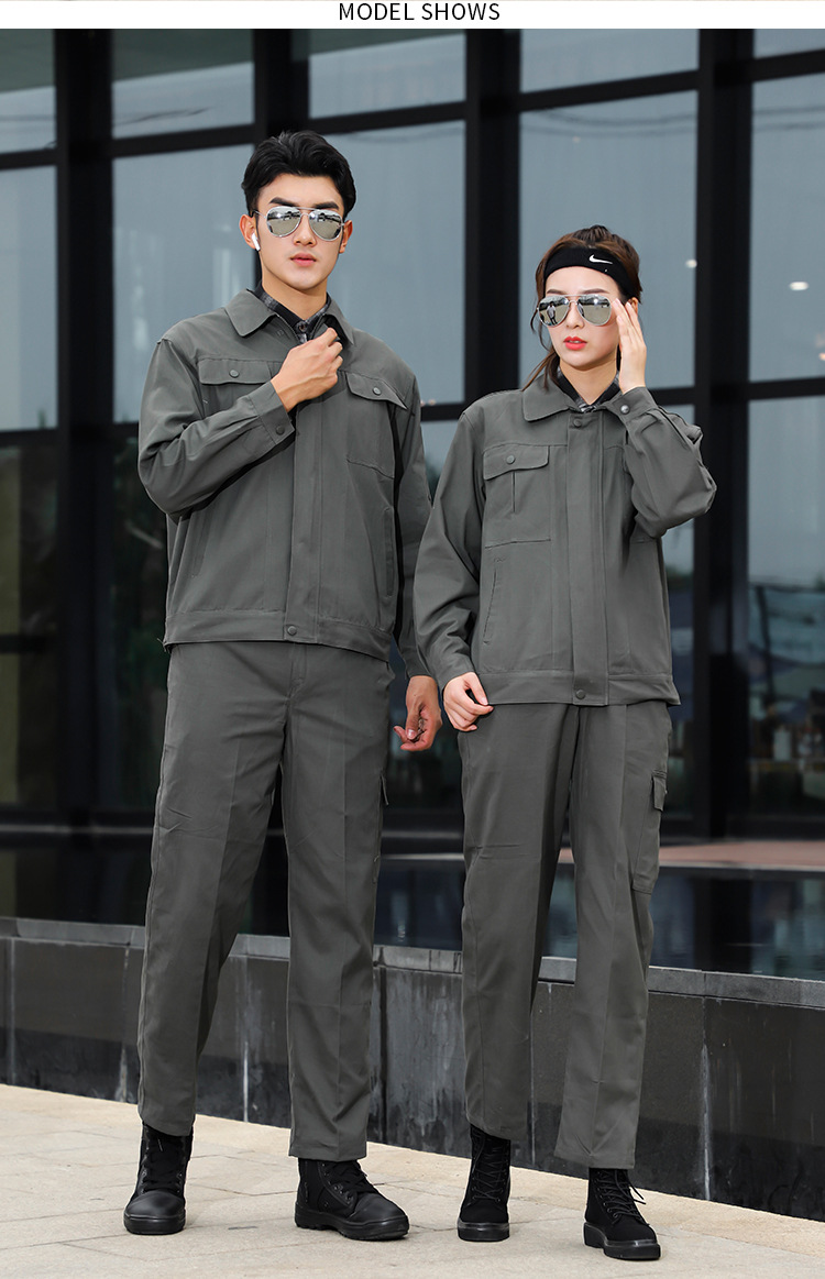 尚卓棉春秋工装定制2019新款工厂车间工作服4s店汽修工服厂家直销