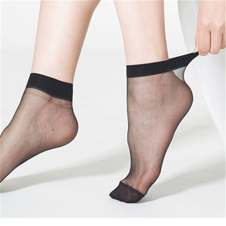 春夏薄款糖果色袜子女士透明隐形水晶超薄短丝袜超短袜子厂家批发