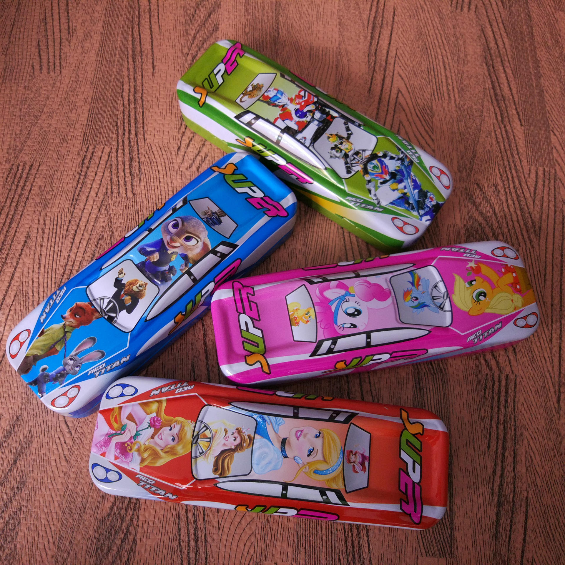 批发双层铅笔盒文具盒铁盒卡通动漫小学生开学入学儿童学习便宜