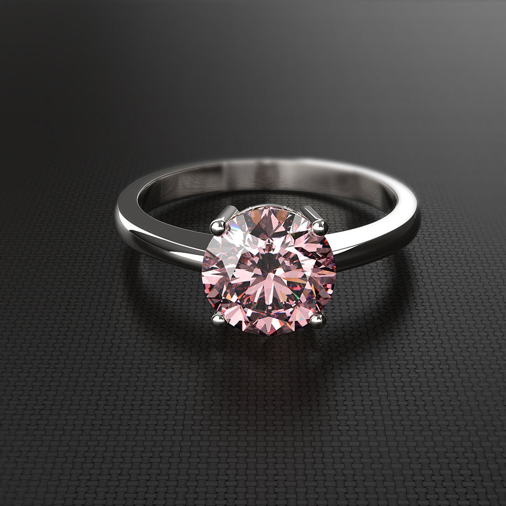 诗佩珠宝新款经典简约四爪钻石戒指女款结婚钻戒高端精美求婚女戒