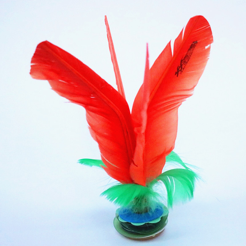 正品好朋友火翎鸟大号鹅毛独立包装毽子可拆装花毽好踢耐用连体毽