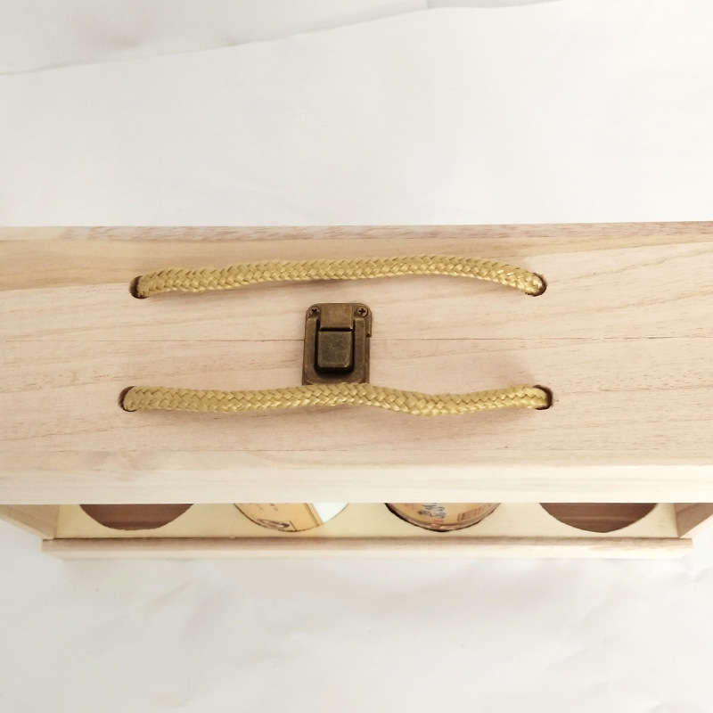 Packing Box Wooden Gift Box Paulownia Packing Wine Box Wines & Spirits Wooden Box Can Order Logo