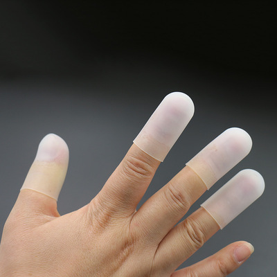 现货批发手指套 食品级透明硅胶手指套 防烫硅胶保护套