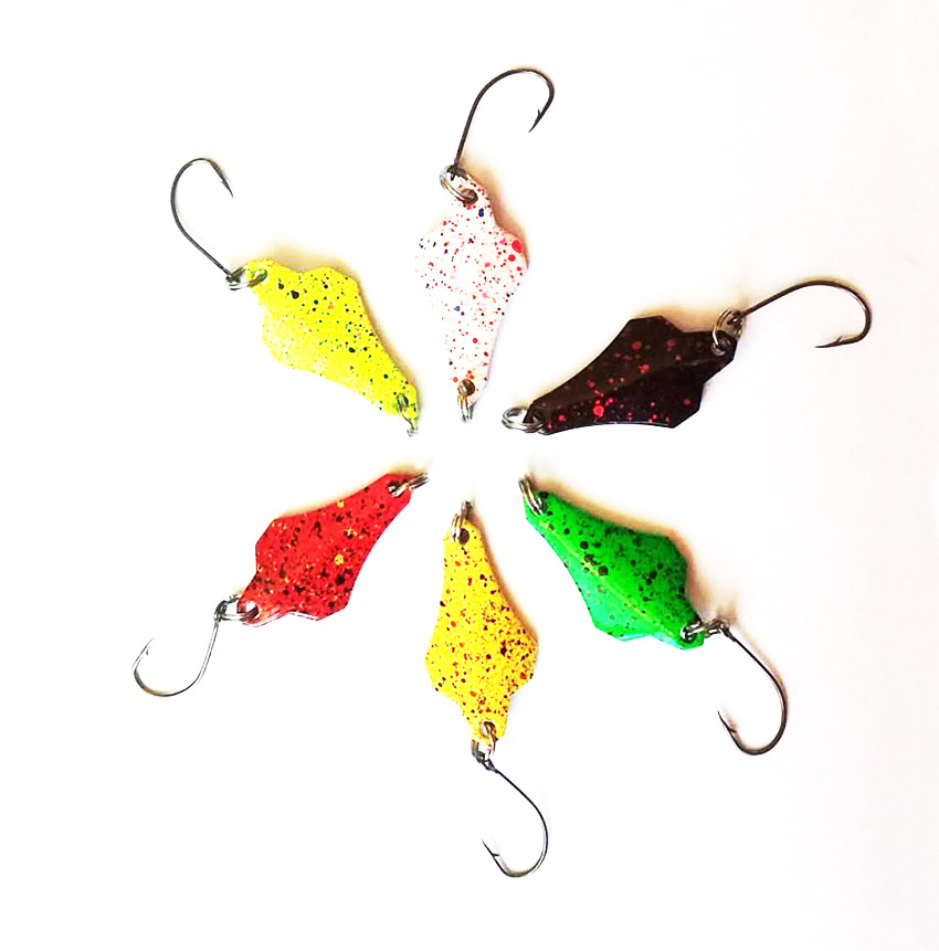 飞机片 铜材马口亮片spoon跨境翘嘴专用1.8g3g淡水勺型白条路亚饵