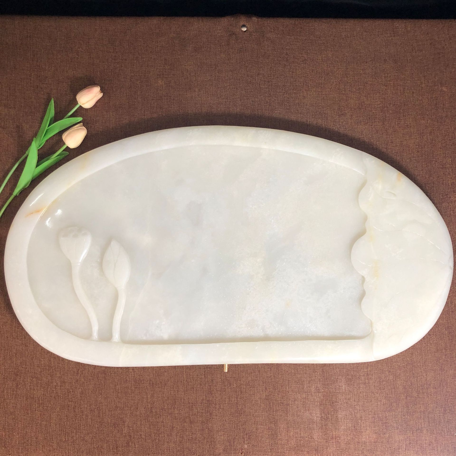 玉茶盘阿富汗玉