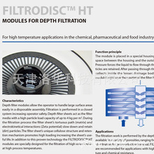 瑞士菲托尼龙骨架耐高温深层澄清滤芯，FILTRODISC HT碟式滤芯