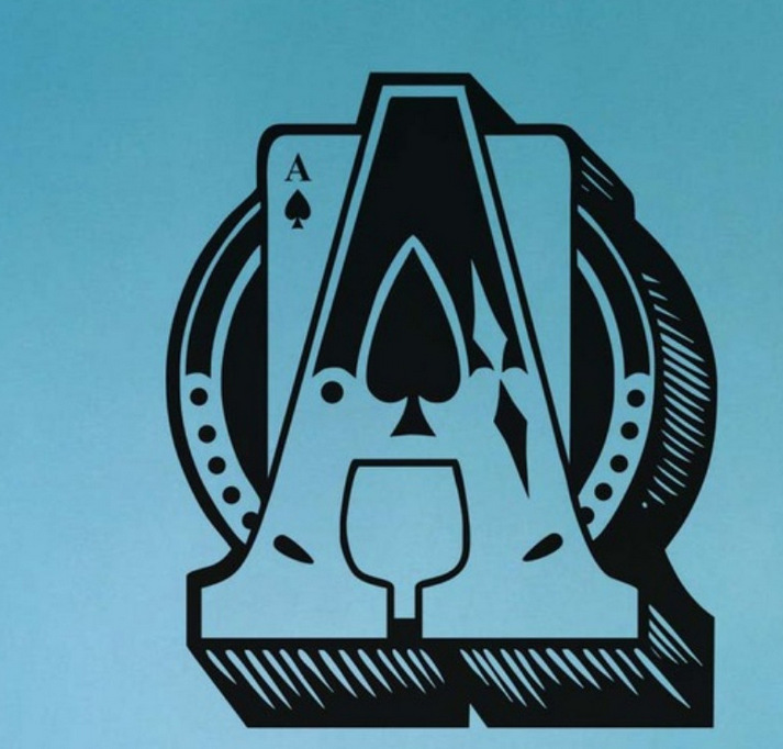 跨境平台热销款扑克老a 个性化精雕装饰墙贴 一件起批