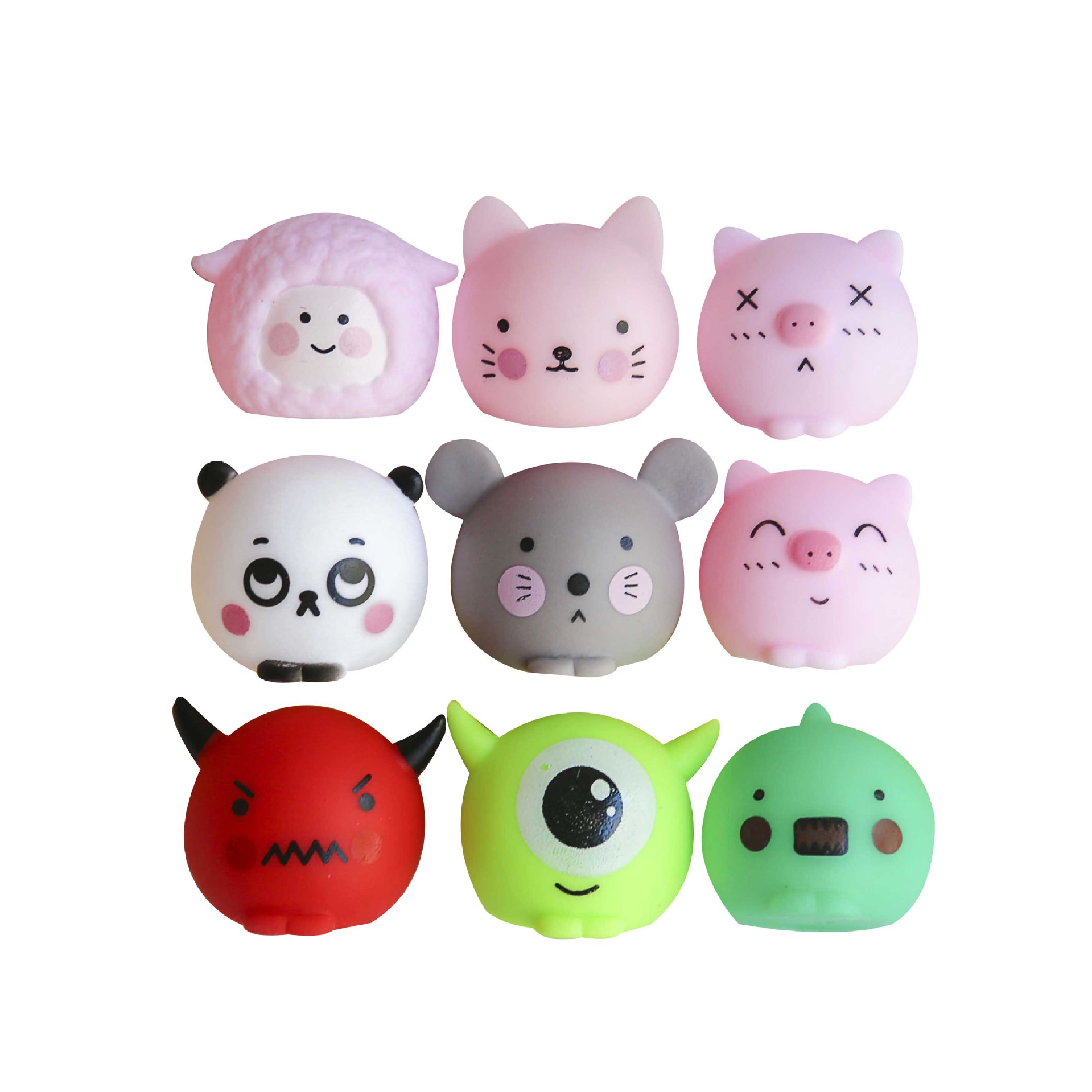 Cute Pig Animal Squeezing Toy Decompression Vent Pig Children Squeeze and Sound Toy Push Scan Code Small Gift Wholesale