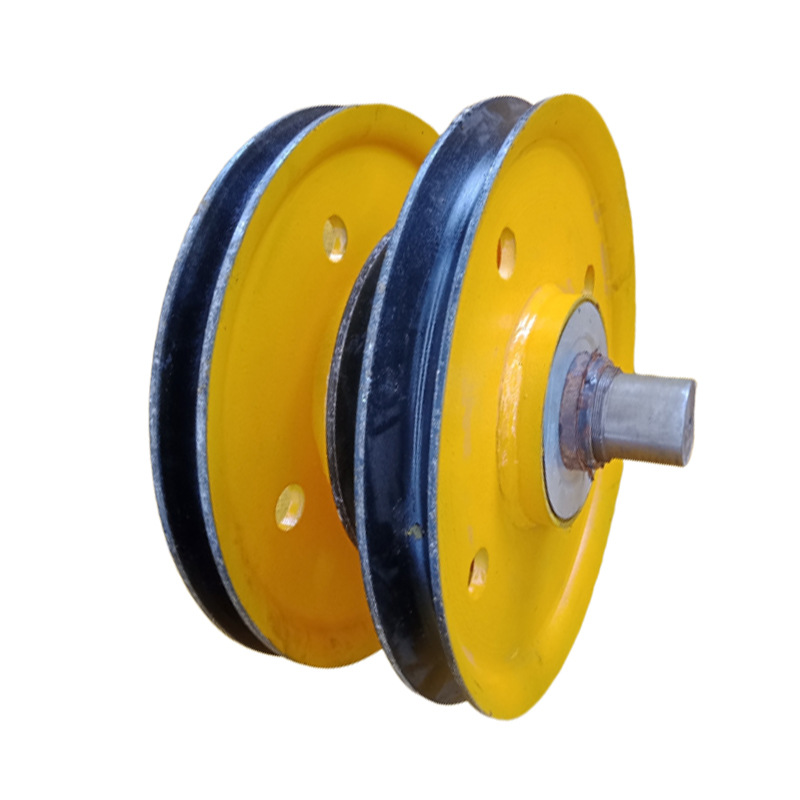 厂家销售 钢丝绳吊装滑轮 铸钢扎制滑轮片 400*120轧制滑轮