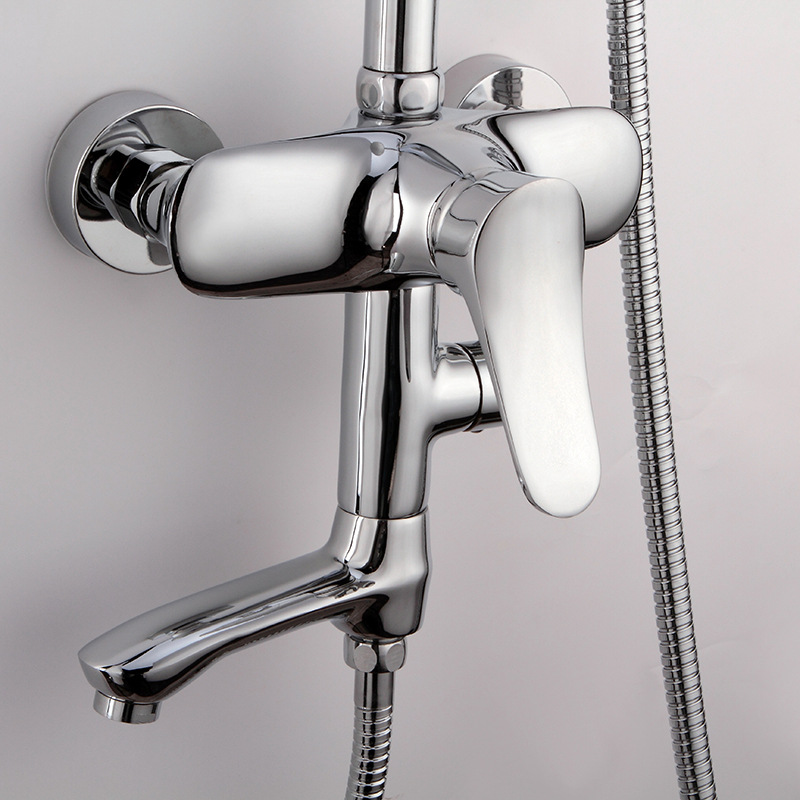 豫马洁具 全铜鲨鱼下三档淋浴龙头 暗装冷热水花洒水龙头厂家直销