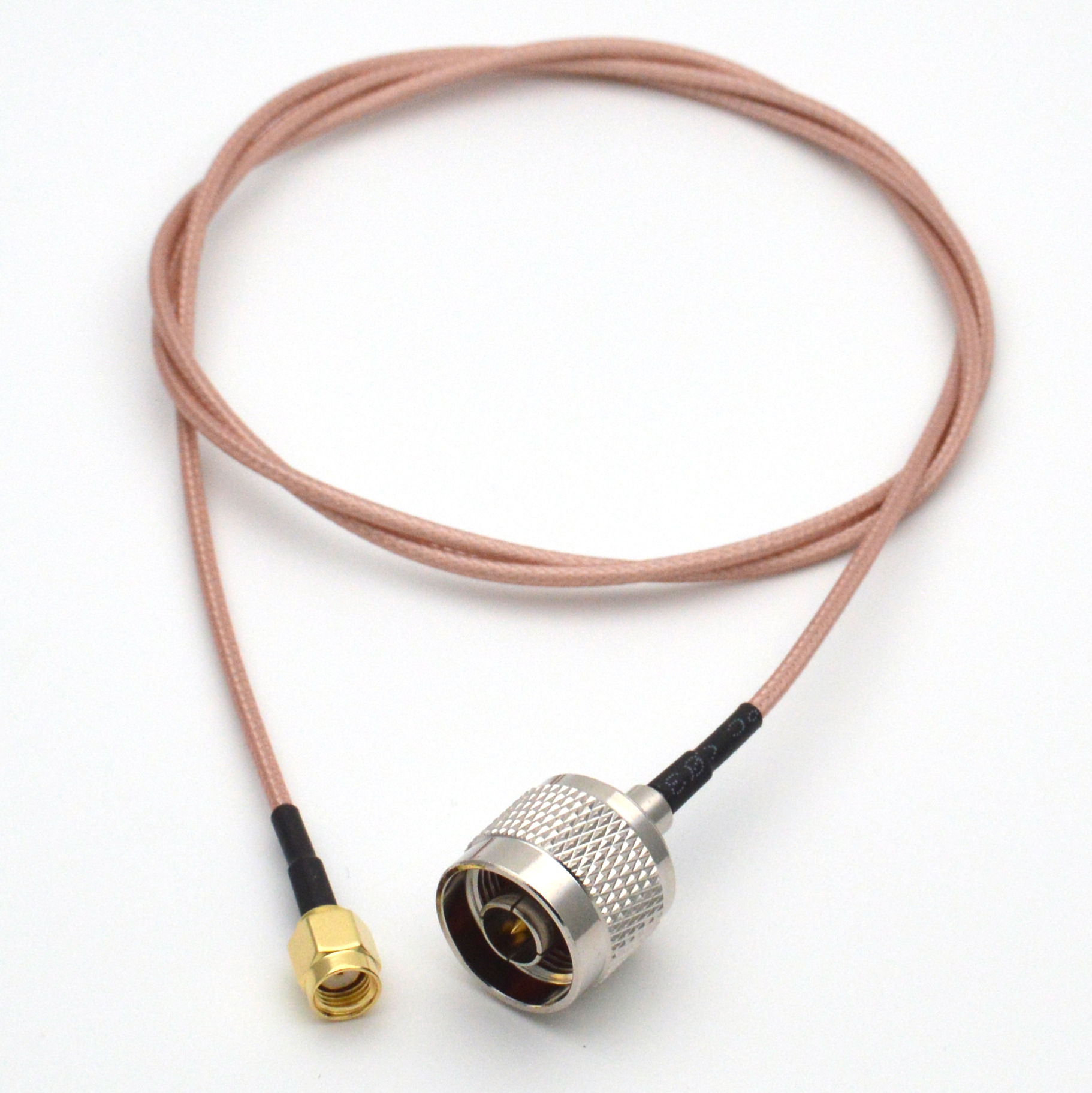 rg316 n-j公头转sma公内螺内孔镀银馈线无线路由网卡 网桥转接线