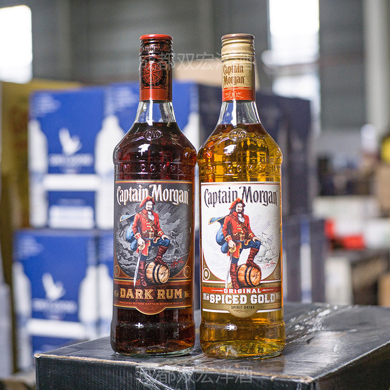 摩根船长captain morgan 金/黑朗姆酒750ml单瓶 英国