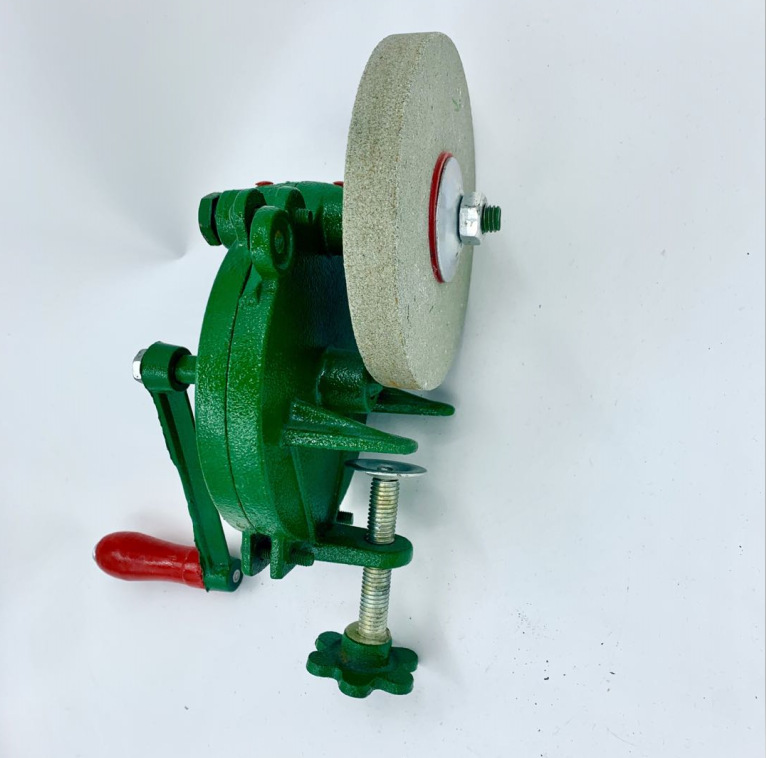 专业生产6寸铸铁手摇砂轮机 尼日利亚 南美 东南亚市场手动砂轮架