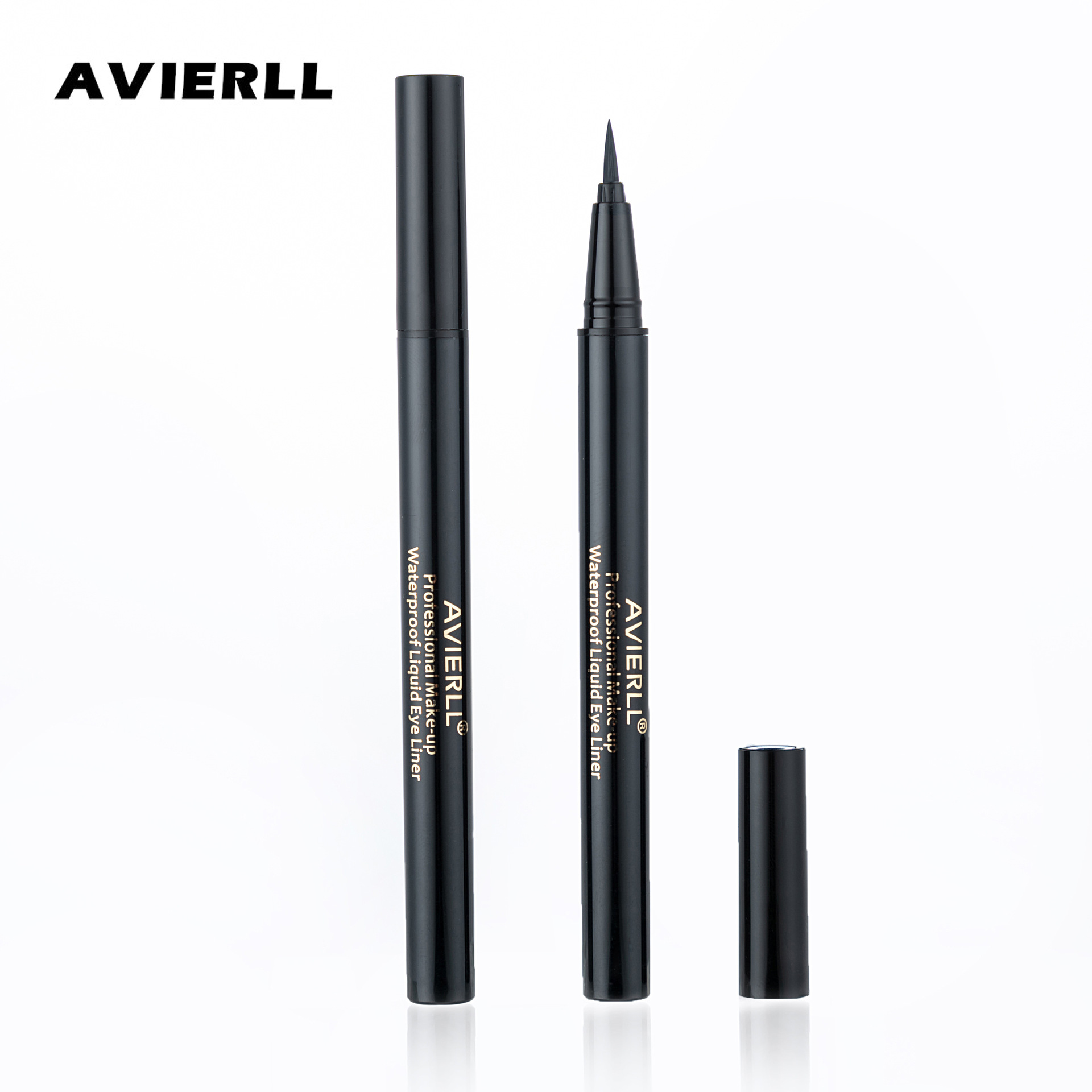 cross-border avierll liquid eyeliner quick-drying long-lasting waterproof non-dizzy makeup extremely fine brush head steel ball water outlet