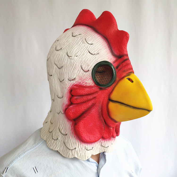 游戏火线迈阿密鸡面具舞会派对扮演火鸡搞笑头套道具动物生肖鸡