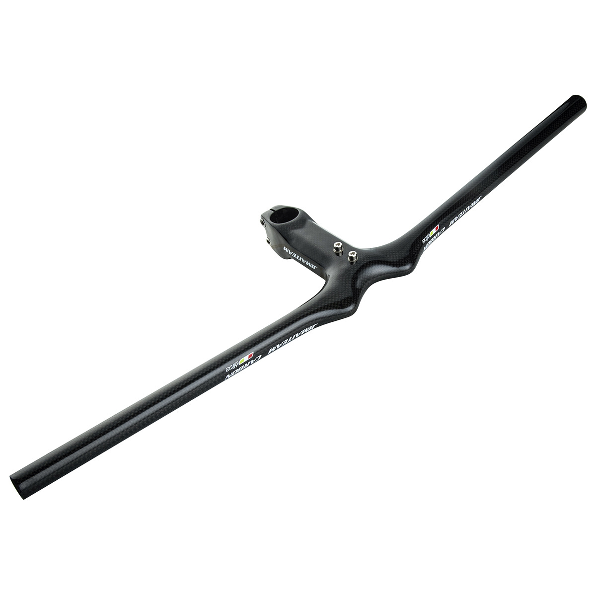 正品新款jiamiteam3k全碳纤维山地车一体式车把 一体直把把立彩标