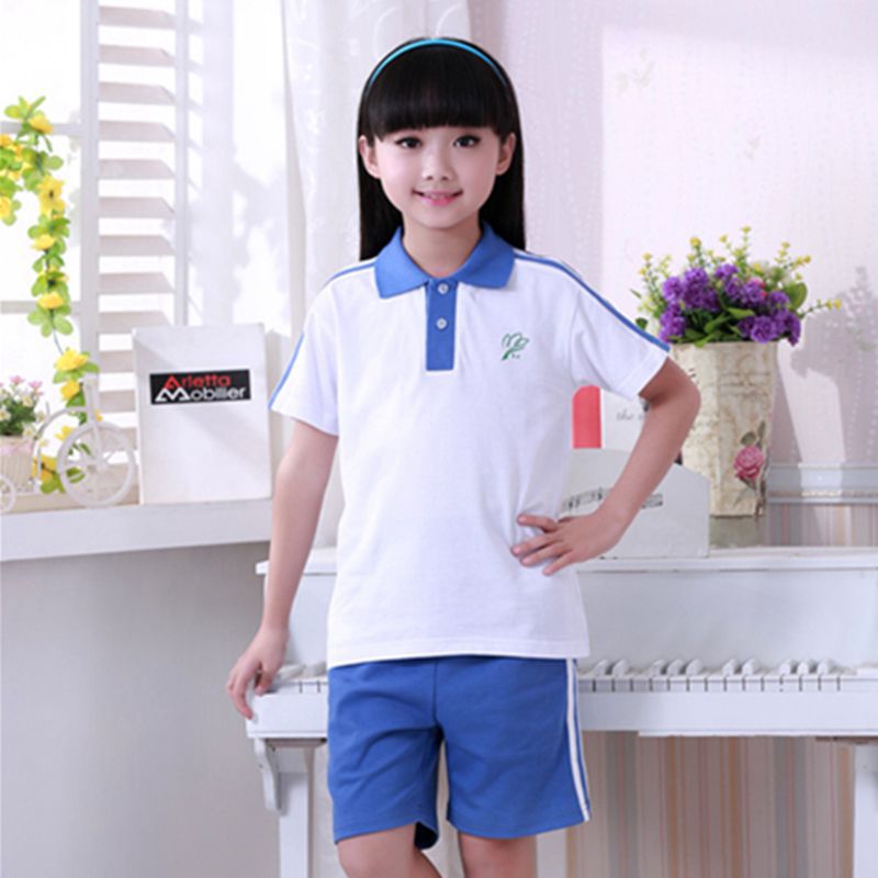 深圳校服统一小学生夏装运动服男女上衣短袖上衣教育局指定