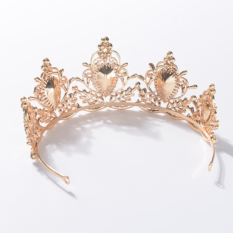 hg1199巴洛克皇冠 紫色复古王冠新娘头饰 晚宴礼服饰品 厂家批发