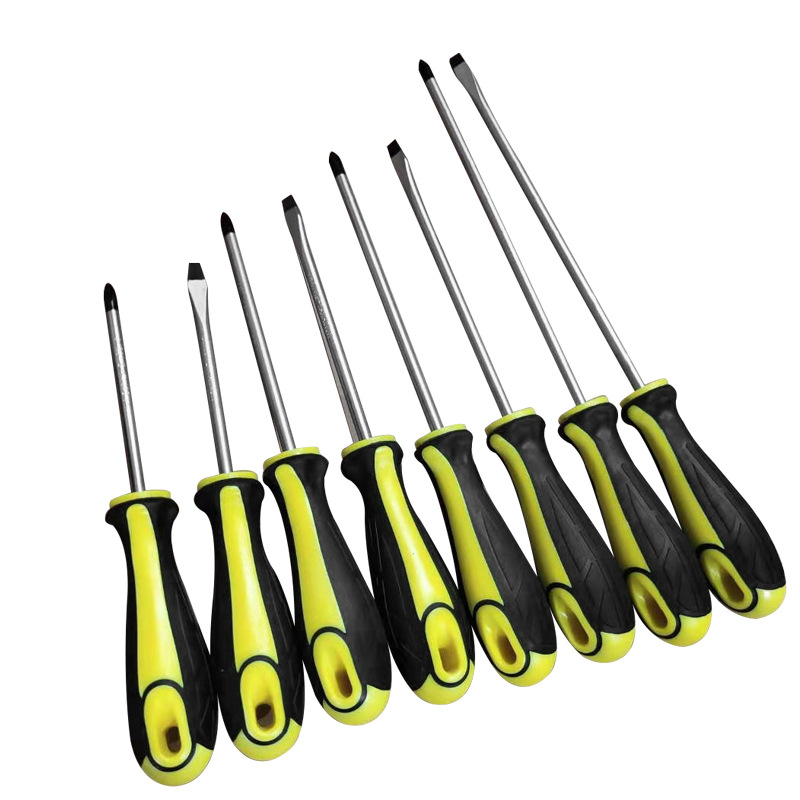 螺丝刀厂家批发 舒适按摩柄一字螺丝批 起子 手动改锥 十字螺丝刀