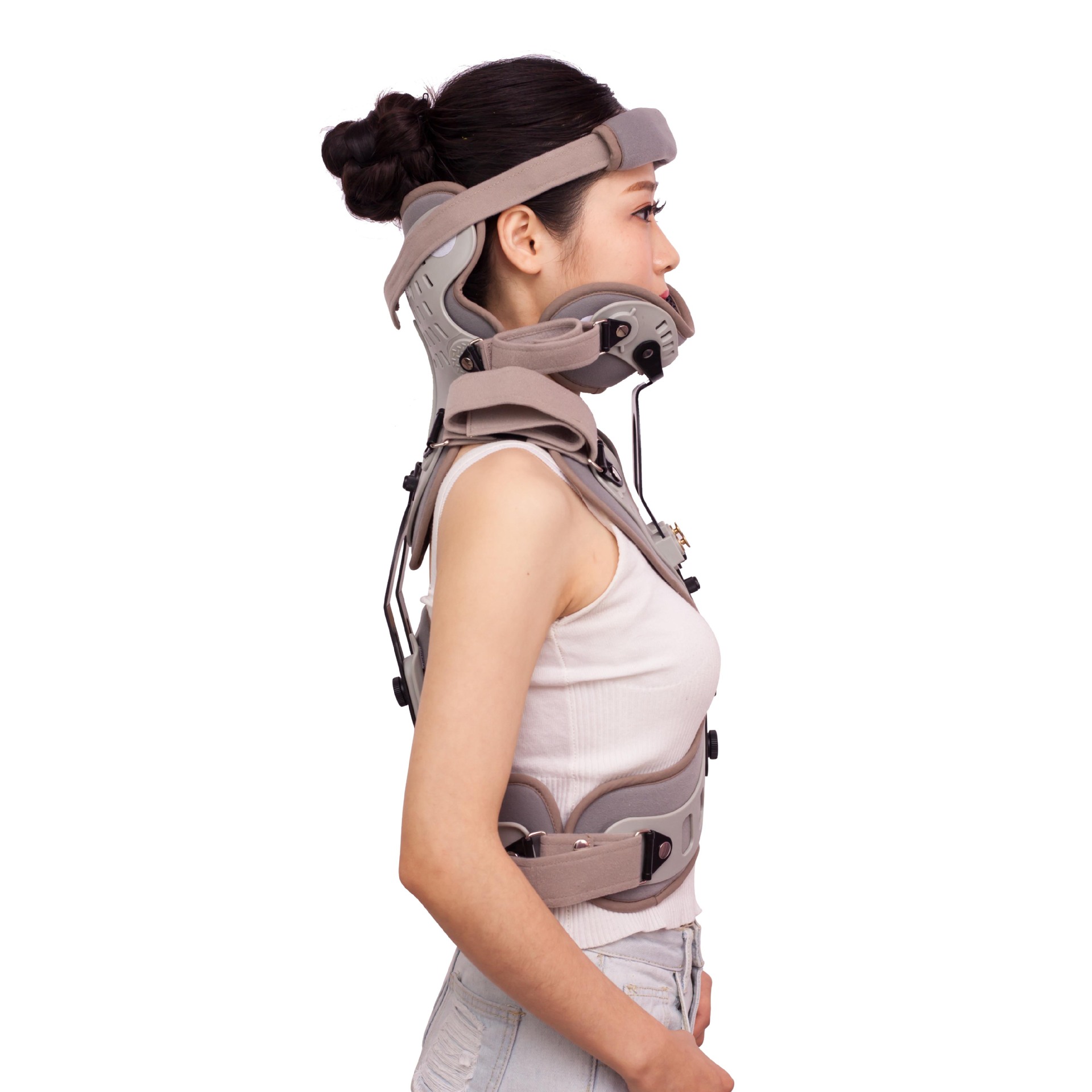 医用颈托术后头颈胸支架颈椎斜颈固定骨折康复支具头颈胸固定支具